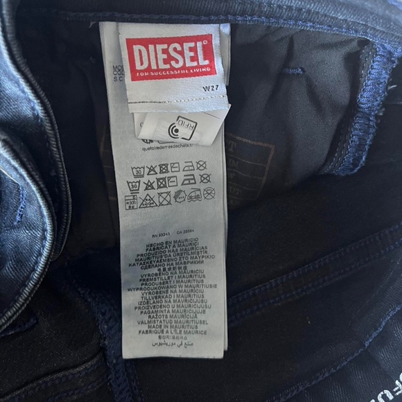 $250 DIESEL 1969 d-ebbey 0bmbu denim bootcut jeans - Picture 5 of 7